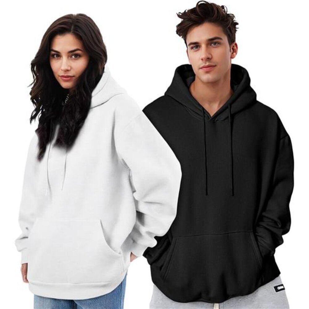 Mens Casual Cotton Hooded Collar Drawstring Hoodies Pullover Sweatshirts - Picture 4 of 7